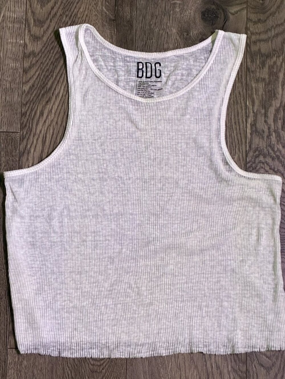 BDG by Urban Outfitters Cropped White Tank